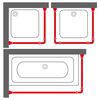 Sealskin Ensemble de rail de rideau de douche Easy-Roll aluminium