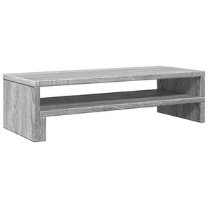 vidaXL Support de moniteur sonoma gris 54x22x15 cm bois d'ing&eacute;nierie