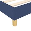 vidaXL Cadre de lit bleu 90x200 cm tissu