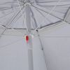 vidaXL Parasol de plage avec parois lat&eacute;rales sable 215 cm