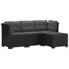 vidaXL Canap&eacute; de jardin 4 places avec coussins style rotin PP