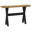 vidaXL Table console NOAIN pieds en forme de X 120x30x75 cm massif pin