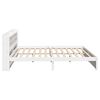 vidaXL Cadre de lit avec t&ecirc;te de lit sans matelas blanc 180x200 cm