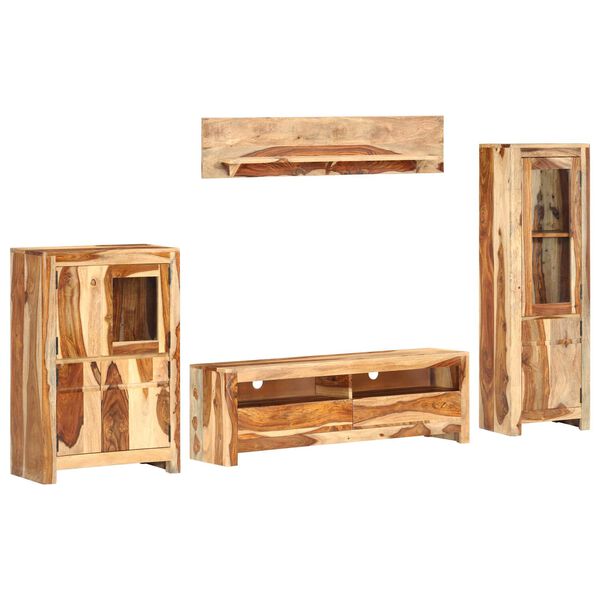 vidaXL Ensemble de meuble TV avec tiroir Marron 120 x 30 x 39 cm bois