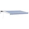 vidaXL Store r&eacute;tractable manuel avec LEDs Anthracite 3,5 x 2 m