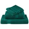 vidaXL Serviettes de toilette Premium SOLUND 4 pi&egrave;ces Vert 30 x 30 cm 600 g/m&sup2;