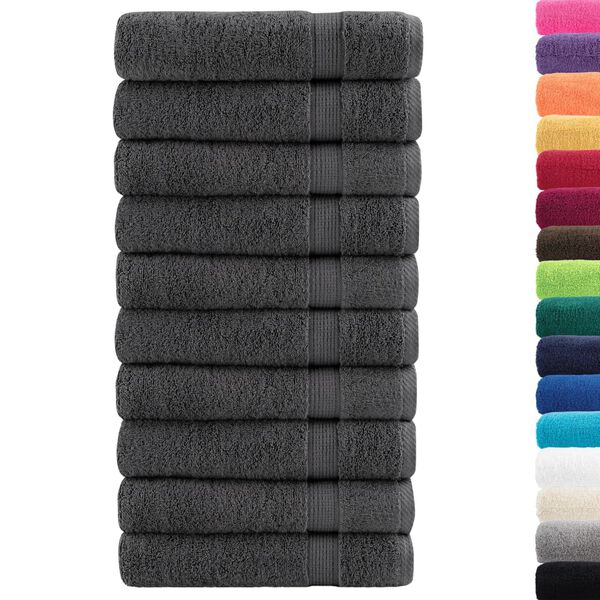 vidaXL Essuie-mains de qualit&eacute; sup&eacute;rieure SOLUND 50 pcs anthracite