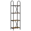 vidaXL &Eacute;tag&egrave;re Ch&ecirc;ne fum&eacute; 40 x 30 x 146 cm Bois d'ing&eacute;nierie
