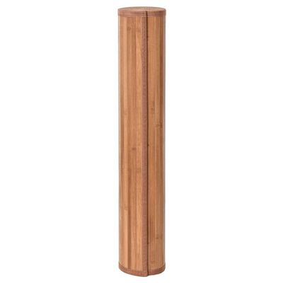 vidaXL Tapis carré naturel 100x100 cm bambou