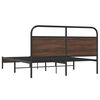 vidaXL Cadre de lit sans matelas 160x200 cm ch&ecirc;ne marron