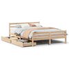 vidaXL Cadre de lit sans matelas 160x200 cm bois massif de pin