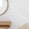 vidaXL Panneaux muraux 48 pcs blanc 50x50 cm XPS 12 m&sup2; &eacute;toile