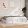 vidaXL Cadre de lit Blanc 180 x 200 cm Bois de pin massif