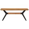 vidaXL Banc de salle &agrave; manger 110x40x46 cm bois massif acacia et acier