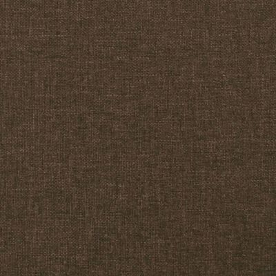 vidaXL Tête de lit avec oreilles Marron foncé 103x16x118/128 cm Tissu