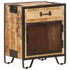 vidaXL Table de chevet 43x30x51 cm Bois de manguier massif brut