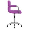 vidaXL Chaises &agrave; manger pivotantes lot de 2 violet similicuir