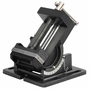 vidaXL &Eacute;tau inclinable de perceuse &agrave; pression manuelle 110 mm