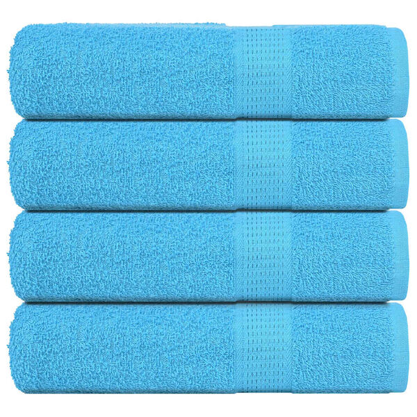 vidaXL Serviettes de bain FROGN 4pcs turquoise 100x150cm 360 g/m&sup2;