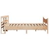vidaXL Cadre de lit avec t&ecirc;te de lit 135x190 cm bois de pin massif