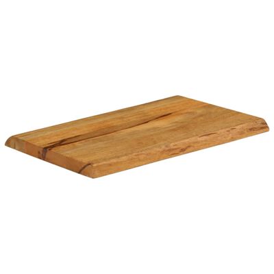 vidaXL Dessus de table 70x40x3,8 cm bord vivant bois massif manguier