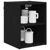 vidaXL Armoire suspendue avec stockage Ch&ecirc;ne noir 30 x 29,5 x 40 cm
