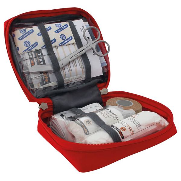 Travelsafe Trousse de premiers soins 23 pcs Globe Basic Rouge