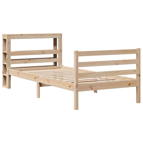 vidaXL Cadre de lit sans matelas 90x190 cm bois de pin massif