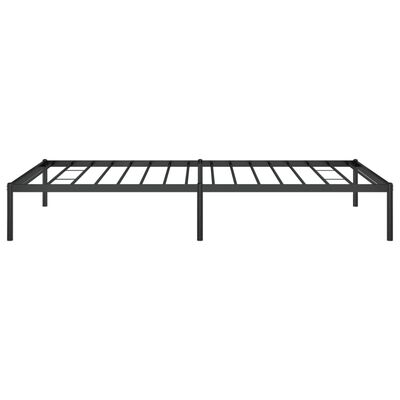 vidaXL Cadre de lit métal sans matelas noir 107x203 cm