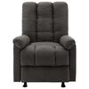 vidaXL Fauteuil inclinable Gris fonc&eacute; Tissu
