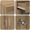 vidaXL Armoire de rangement ch&ecirc;ne artisanal 80 x 42.5 x 93.5 cm