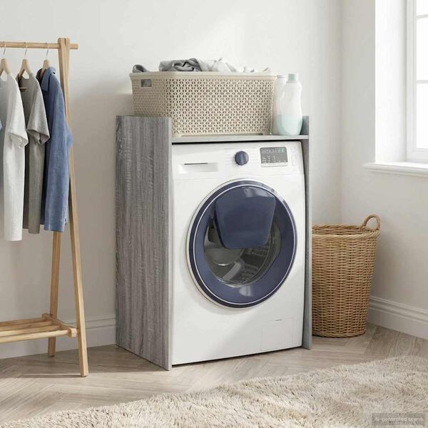 vidaXL Armoire pour machine &agrave; laver Gris Sonoma 67,5 x 48 x 97 cm