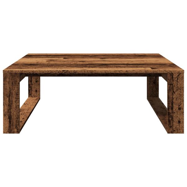 vidaXL Table basse vieux bois 100x100x35 cm bois d'ing&eacute;nierie