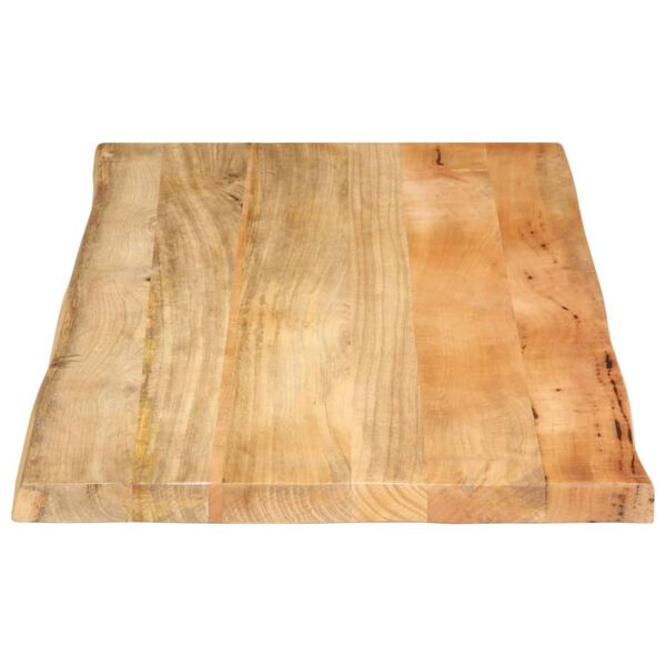 vidaXL Dessus de table 120x60x2,5 cm bord vivant bois massif manguier