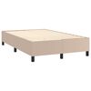vidaXL Sommier &agrave; lattes de lit avec matelas LED Cappuccino 120x200 cm