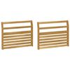 vidaXL Module d'accoudoirs 2 pcs Blanc 78,5 x 8,5 x 60 cm