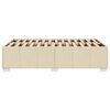 vidaXL Cadre de lit sans matelas cr&egrave;me 120x200 cm tissu