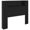 vidaXL T&ecirc;te de lit Ch&ecirc;ne noir 120 x 15 x 103,5 cm Bois d'ing&eacute;nierie