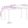 vidaXL Ensemble de salle &agrave; manger pour jardin 5 pcs Noir