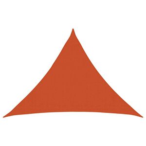 vidaXL Voile d'ombre Orange 7 x 5 x 5 m HDPE