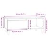 vidaXL Table basse Ch&ecirc;ne fum&eacute; 90x50x36,5 cm Bois d'ing&eacute;nierie