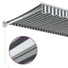 vidaXL Auvent r&eacute;tractable anthracite/blanc 3x2,5 m tissu et aluminium