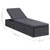 vidaXL Ensemble &agrave; manger de jardin 9 pcs R&eacute;sine tress&eacute;e Noir
