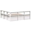 vidaXL Lit biblioth&egrave;que sans matelas blanc 180x200 cm bois pin massif