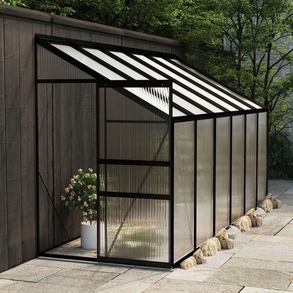 vidaXL Serre Anthracite Aluminium 7,77 m&sup3;