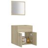 vidaXL Ensemble de meubles de bain 2 pcs Ch&ecirc;ne sonoma Agglom&eacute;r&eacute;
