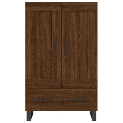 vidaXL Buffet haut chêne marron 69,5x31x115 cm bois d'ingénierie