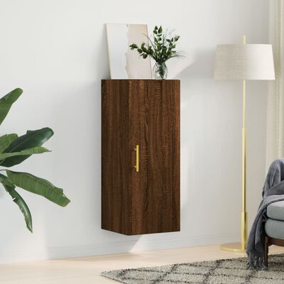 vidaXL Armoire murale chêne marron 34,5x34x90 cm