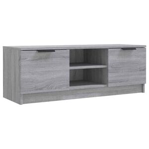 vidaXL Meuble TV Sonoma gris 102x35x36,5 cm Bois d'ing&eacute;nierie