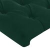 vidaXL Têtes de lit 2 pcs Vert foncé 72x7x78/88 cm Velours